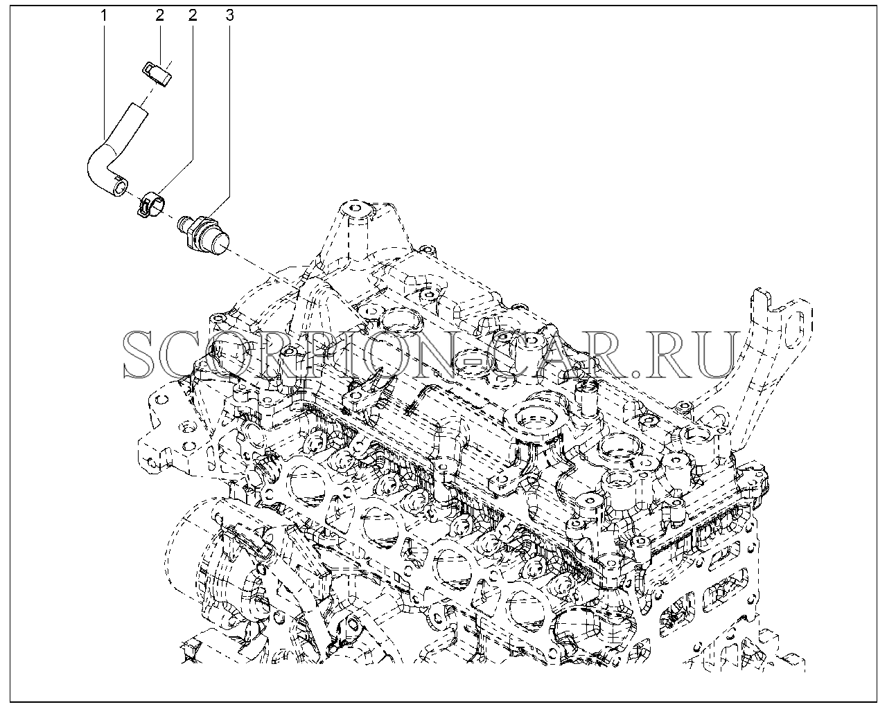 150010. Вентиляция картера (Н4М) Vesta
