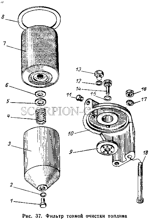 ФИЛЬТР ТОНКОЙ ОЧИСТКИ ТОПЛИВА 500