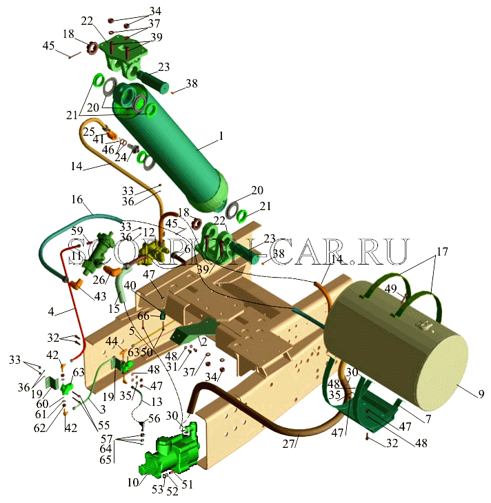 УСТАНОВКА ГИДРООБОРУДОВАНИЯ 551633-8600005 555131