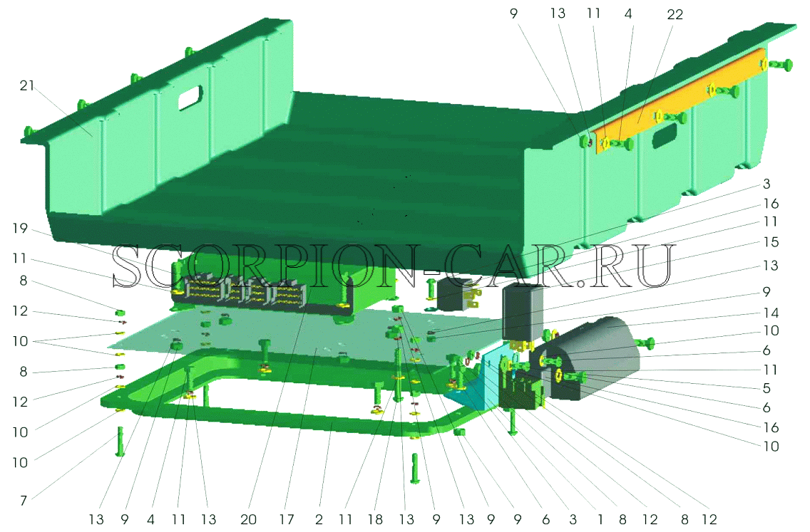 УСТАНОВКА ЭЛЕКТРОННОГО БЛОКА УПРАВЛЕНИЯ АБС "WABCO" 5337