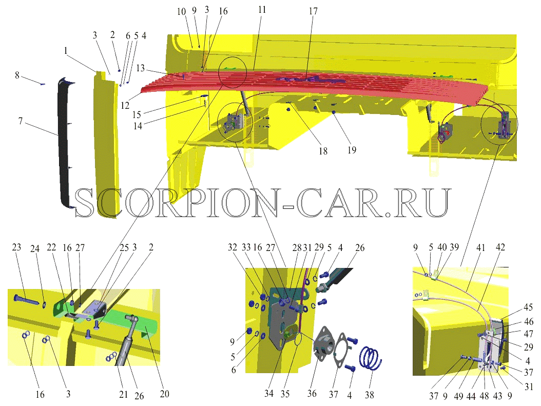 УСТАНОВКА ОБЛИЦОВКИ И БОКОВЫХ ЩИТКОВ 5440