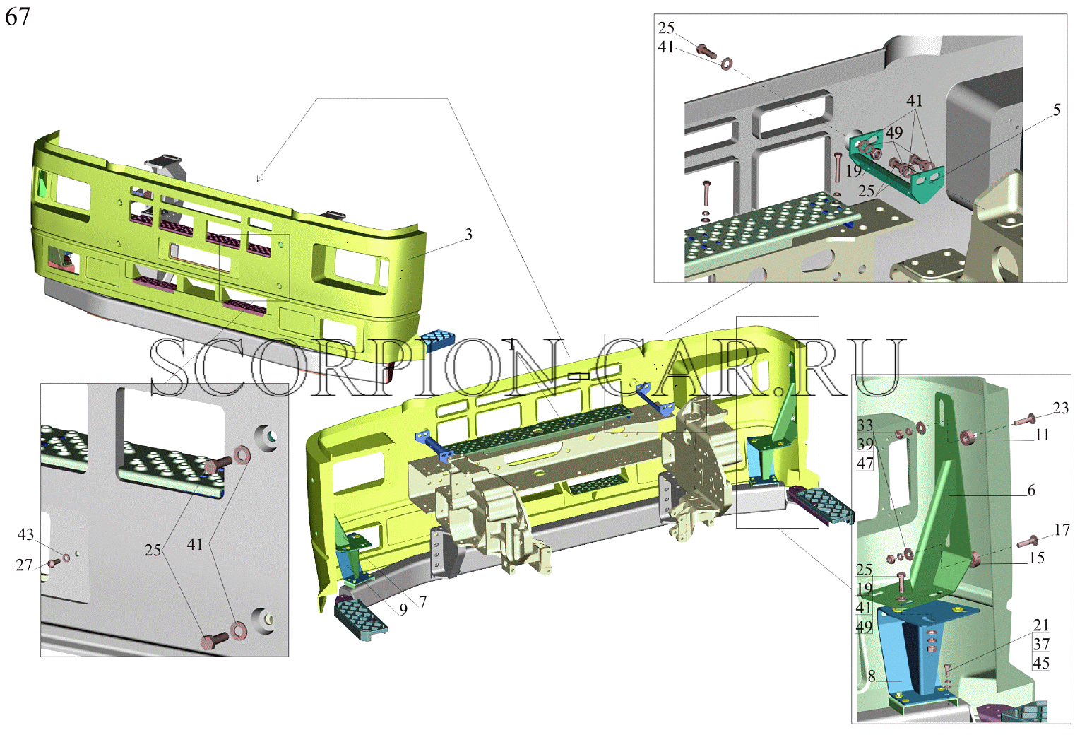 УСТАНОВКА БАМПЕРА 6516V8-2803006-000 6516V8
