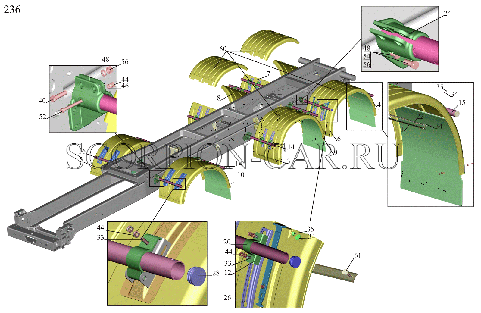 УСТАНОВКА КРЫЛЬЕВ 6516V8-8500048-000 6516V8