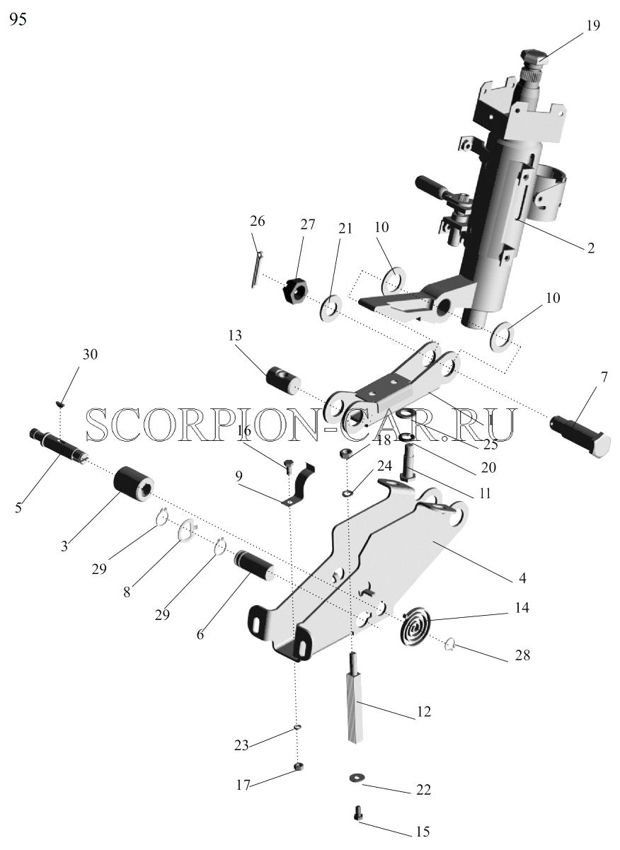 КРОНШТЕЙН C КОЛОНКОЙ 64221-3403008 551605