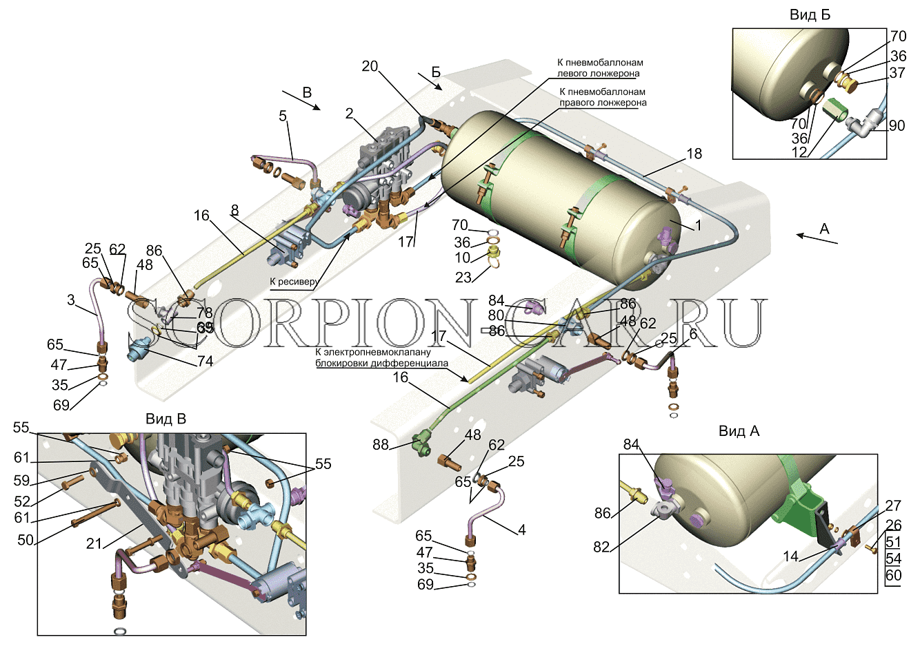 УСТАНОВКА ТРУБОПРОВОДОВ ECAS 5440Е9-2900018 5440E9