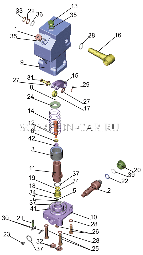 НАСОС МЕХАНИЗМА ПОДЪЕМА КАБИНЫ 6430-5004010 5440E9