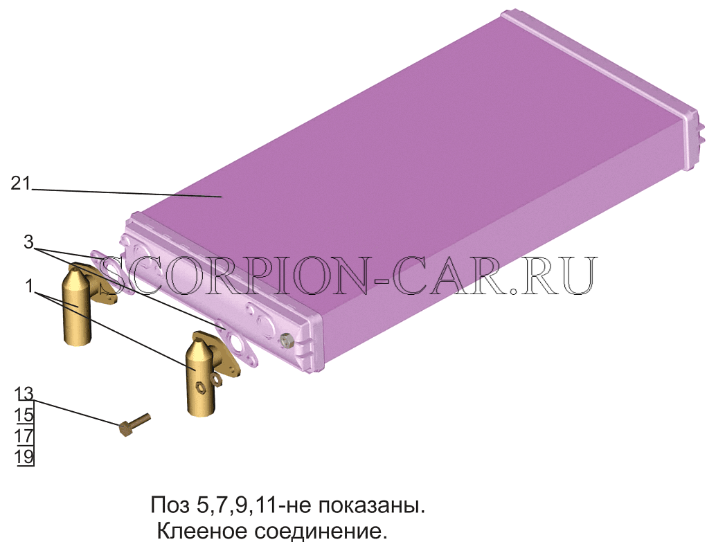 РАДИАТОР ОТОПИТЕЛЯ 643008-8101060-010 631019