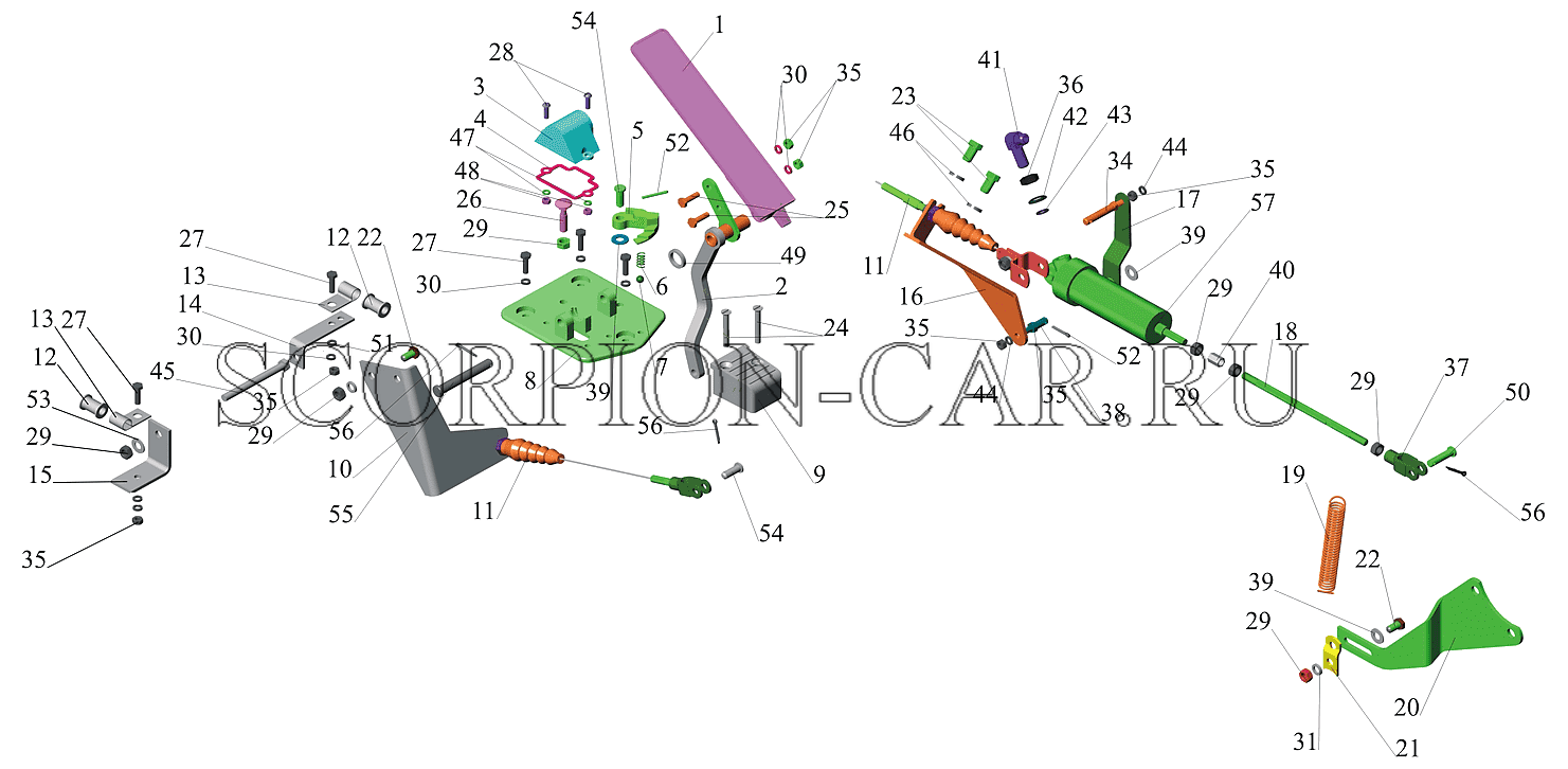 ПРИВОД УПРАВЛЕНИЯ ДВИГАТЕЛЕМ 543208-1108002-010 651705