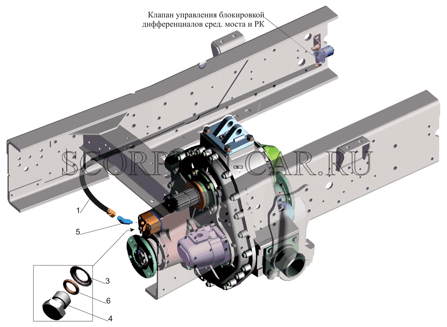 УСТАНОВКА УПРАВЛЕНИЯ РАЗДАТОЧНОЙ КОРОБКОЙ 55165-1800009 6517X9