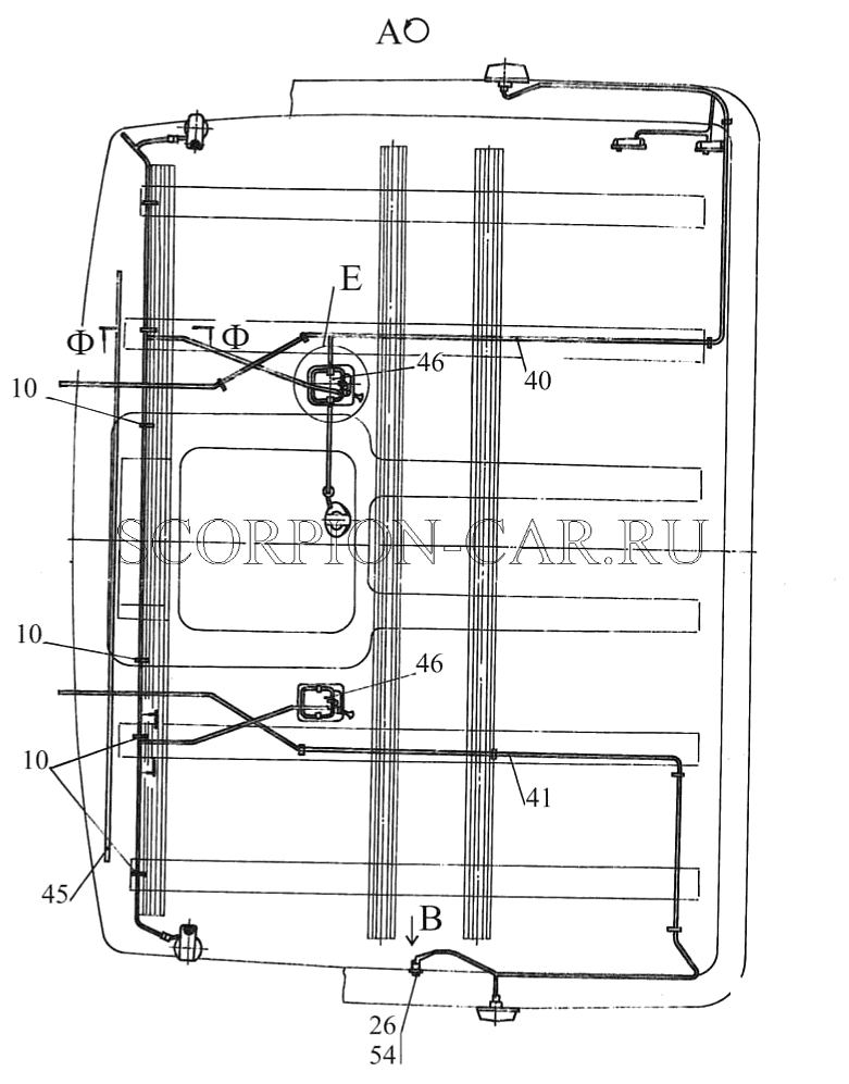 УСТАНОВКА ЭЛЕКТРООБОРУДОВАНИЯ НА КАБИНЕ 543240-3700076, (-700) 6517X9