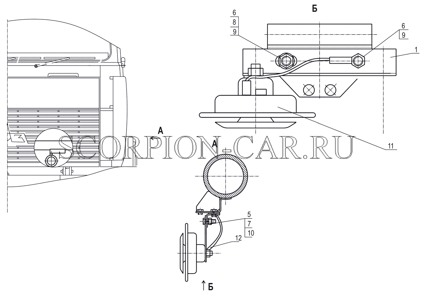 УСТАНОВКА ЭЛЕКТРИЧЕСКОГО СИГНАЛА 543205-3700024-010, (-710) 6517X9
