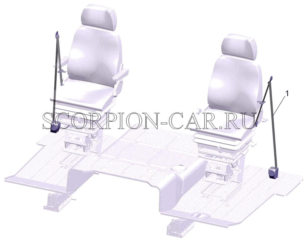 УСТАНОВКА РЕМНЕЙ БЕЗОПАСНОСТИ 54327-8200024 6517X9