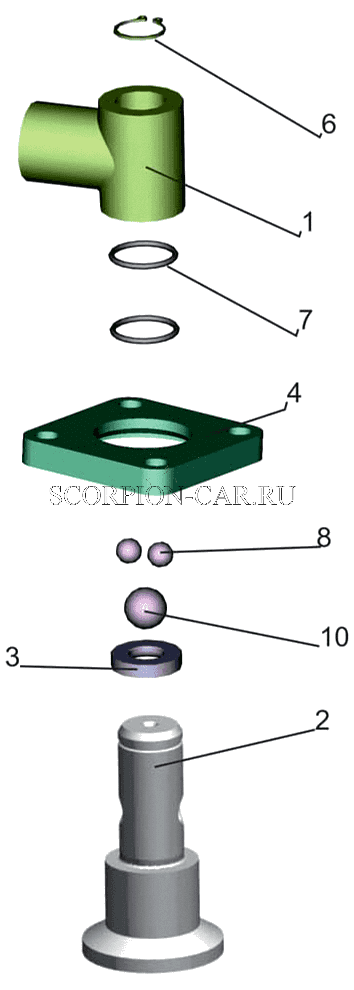 КЛАПАН ОБРАТНЫЙ С АРМАТУРОЙ 64228-8609240 6517X9