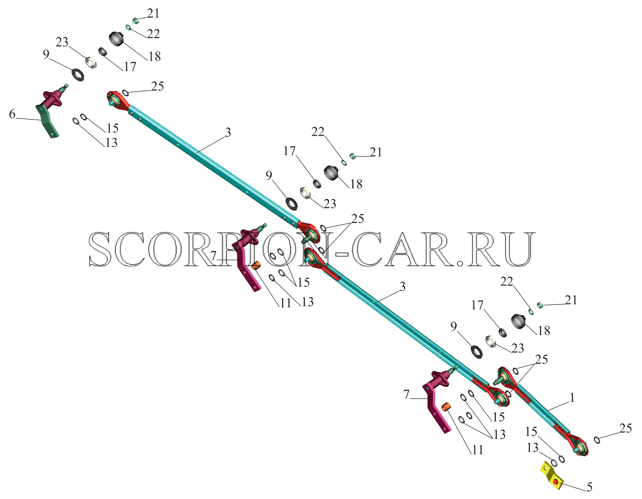 ПРИВОД СТЕКЛООЧИСТИТЕЛЯ 6430-5205500-010 6501B5
