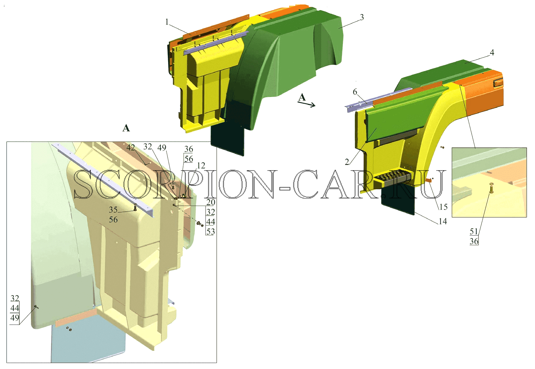 УСТАНОВКА ОПЕРЕНИЯ 6501E9-8400020-000 6501B5
