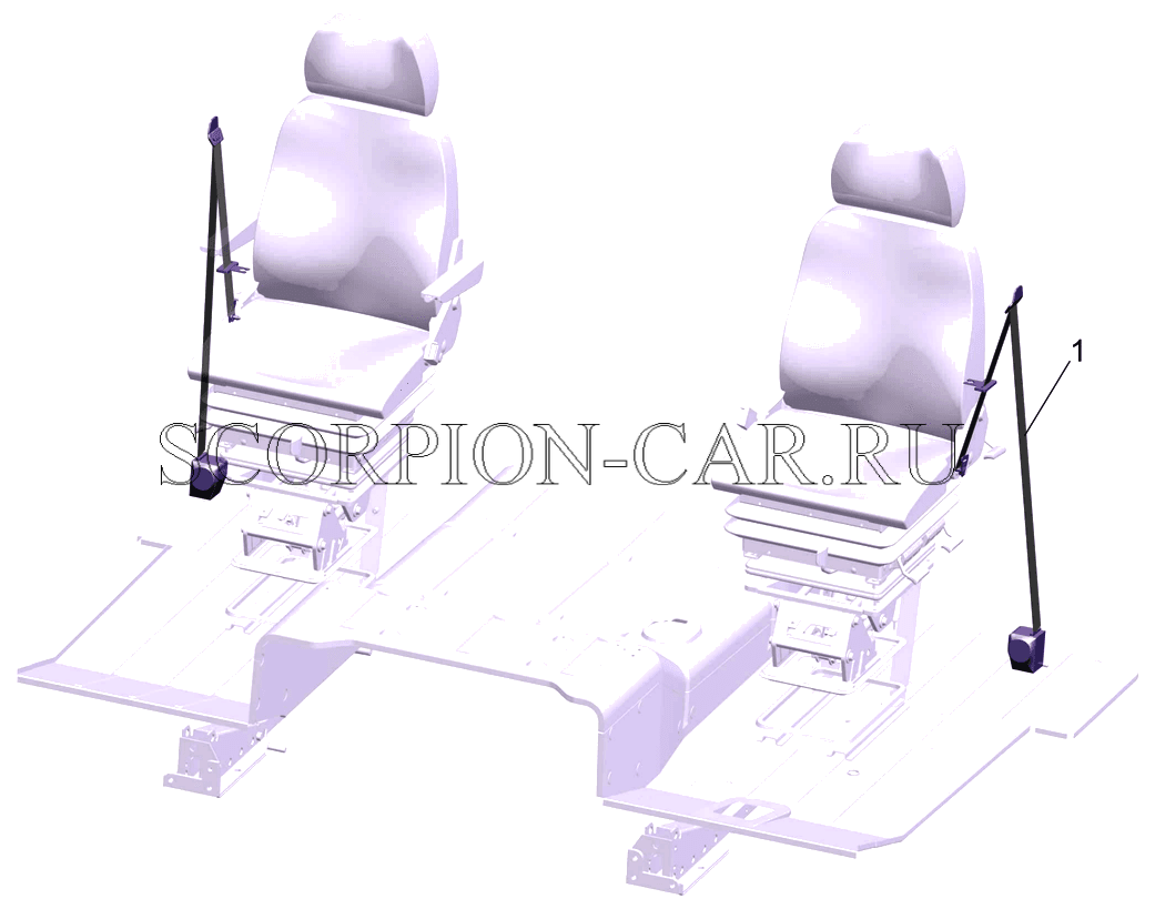 УСТАНОВКА РЕМНЕЙ БЕЗОПАСНОСТИ 54327-8200024 6312B5