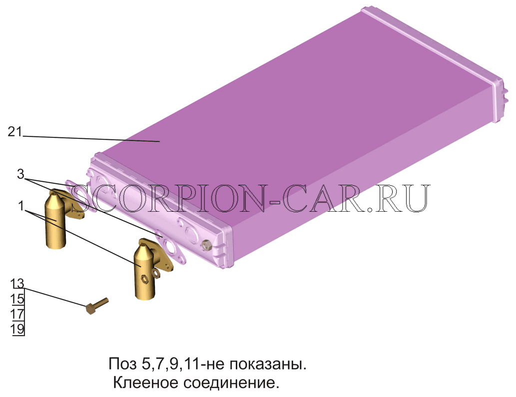РАДИАТОР ОТОПИТЕЛЯ 643008-8101060-010 6312B5