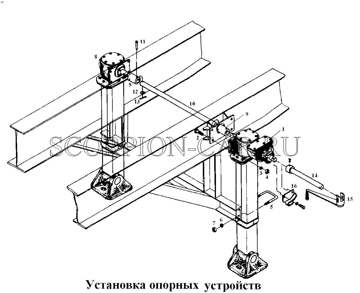 УСТАНОВКА ОПОРНЫХ УСТРОЙСТВ 93892