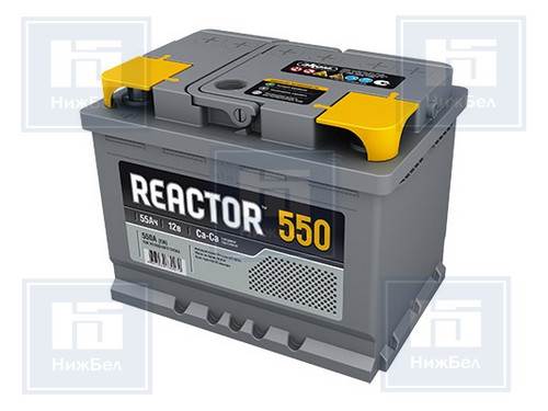 4607034730086 | 000-0-4730086-00 Аккумулятор 6СТ- 55 Reactor о.п. (пусковой ток 550А/600А) L2 (AKOM)
