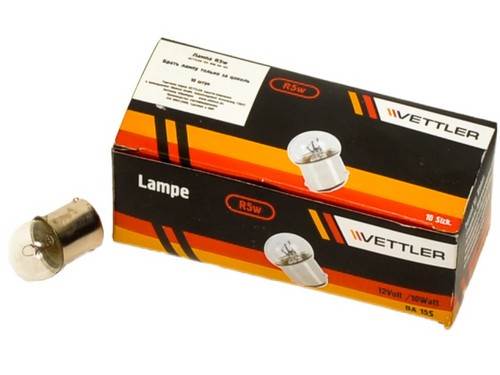 G18512V10WBA15S | G18.5-0-W BA15S-00 Лампа 12 V 10 W стоп-сигнал, повторитель, габарит BA15S HuaDiao VETTLER