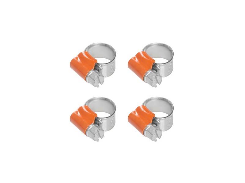 AHCSK02 | 000-0-C-SK-02-00 Хомут червячный 8-12/9,7мм (оцинкованный) к-т 4 шт.(AIRLINE)