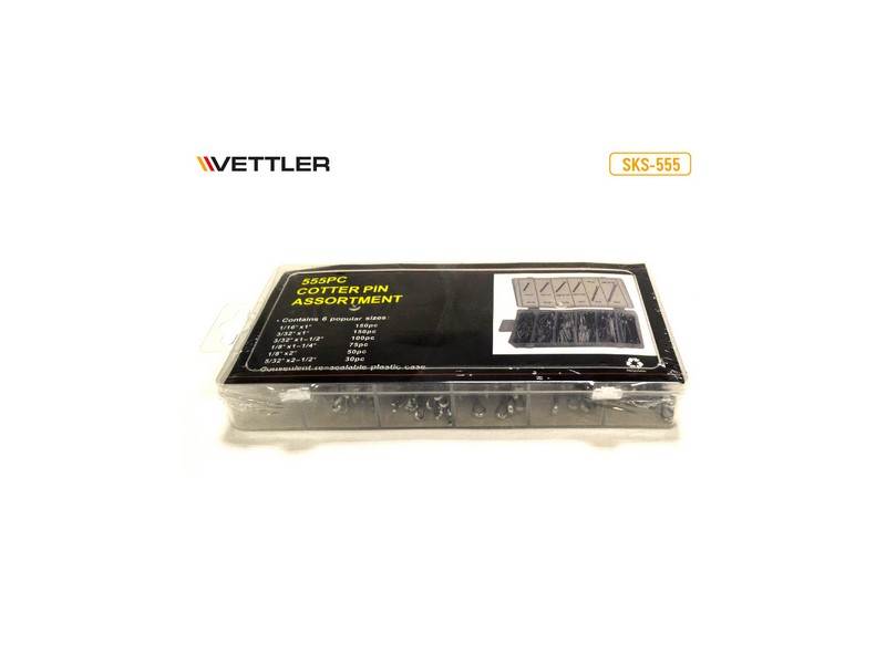 SKS555 | 000-0-SKS-555-00 Набор шплинтов 555 шт. VETTLER
